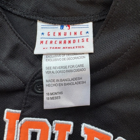 Orioles Toddler Baseball MLB Jersey 18 months - Picture 4 of 5